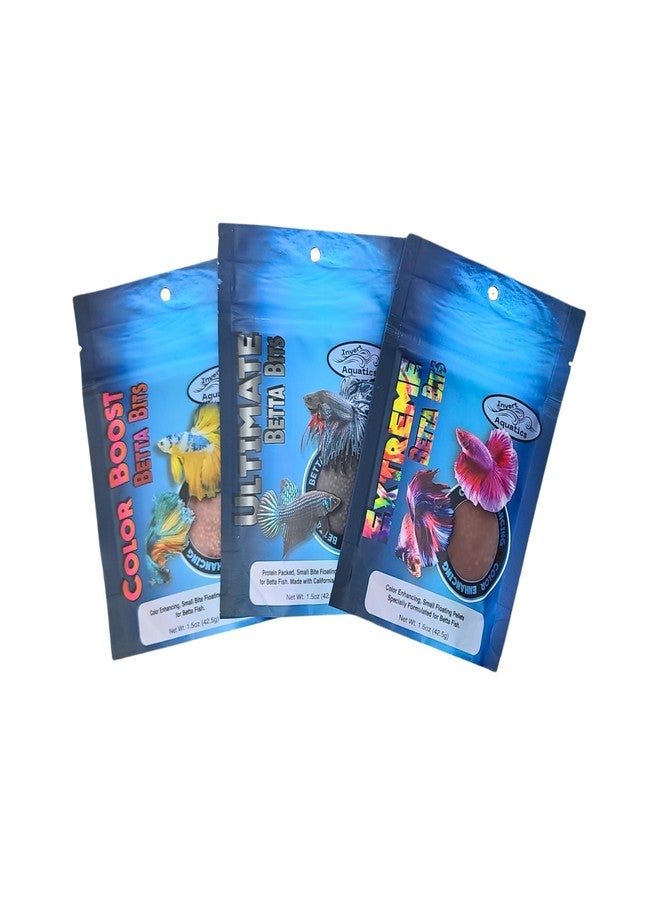 Invert Aquatics Betta Bits Variety Pack - 3 Different Betta Foods - Extreme Color, Ultimate & Color Boost! - Image 5